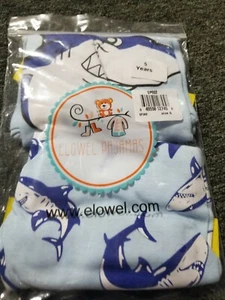 Elowel Pajamas-size 5 short sleeves with Sharks - Picture 1 of 2