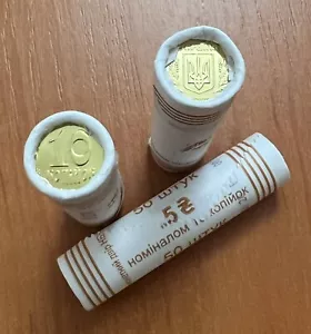 UKRAINE - Bank ROLL (50 coins) x 10 KOPIYOK (kopecks) 2022, KM # New - BU, UNC - Picture 1 of 4