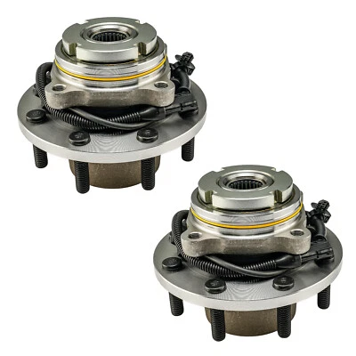 Par de rolamentos de cubo de roda dianteira 4WD DRW para 1999-2004 Ford F-250 F-350 Super Duty - Imagem 1 de 4