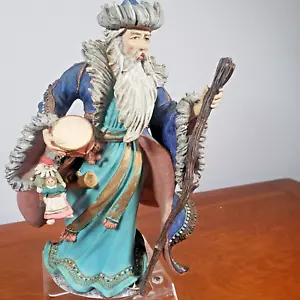 Statuina Babbo Natale Mongolo Duncan Royale Storia di Babbo Natale 11" Vintage - Foto 1 di 9
