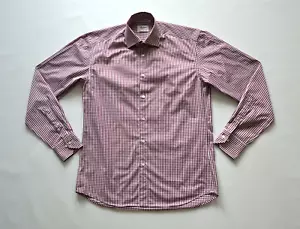 STENSTRÖMS FITTED BODY Twofold Super Cotton Men's Shirt Herren Hemd Gr. 39 check - Bild 1 von 5