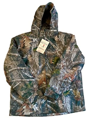 New RedHead Silent Hide Men's Hooded Hunting Camo Jacket, Size L - Image 1 of 4