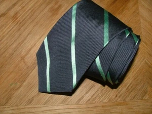 MENS BROOKS BROTHERS TIE 100%SILK WOVEN IN ENGLAND MADE IN USA BLUE STRIPED #500 - Picture 1 of 5