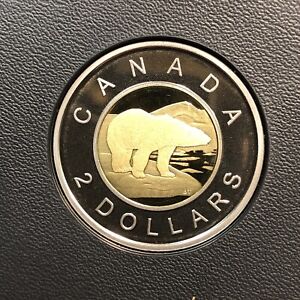 2016 Canada $2 Dollar Toonie - Uncirculated Proof Steel from Mint Set