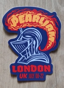 Pearl Jam London England UK 8th July 2022 Hyde Park Tour Sticker BST Unused - Bild 1 von 1