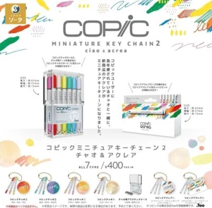 Copic Miniature Keychain 2 Ciao & Acrylia Full Set of 7 Japan Complete - Picture 1 of 2