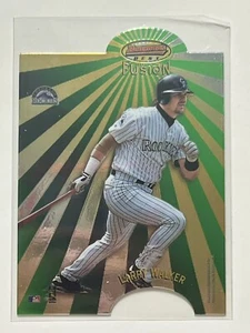 1998 Bowman's Best Fusion Larry Walker and Mark Kotsay #MI16 Rockies Marlins - Picture 1 of 2