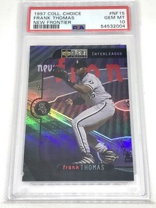 1997 Upper Deck Collector's Choice New Frontier FRANK THOMAS NF15 PSA 10 POP 3