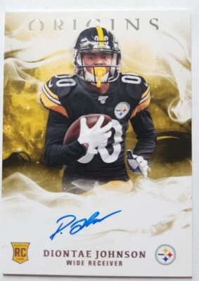 2019 Origins Diontae Johnson RC ON CARD Auto Steelers - Image 1 of 2