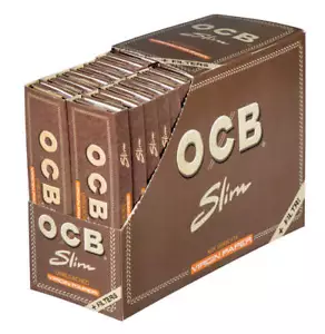 2 Boxen (64x) OCB Virgin Papers+Tips ungebleicht King Size Slim plus Filtertips - Bild 1 von 2