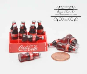 1:12 Puppenstube Miniatur Coca Cola in Box/Miniatur Soda/Puppe Soda D90 - Bild 1 von 2