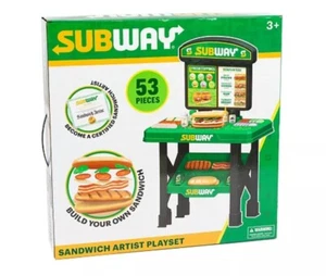 Subway Pretend Play Food Sandwich Maker Playset-53 Pretend Money New Kitchen - Picture 1 of 9