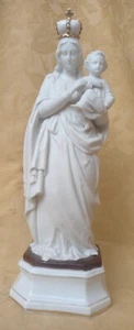 Madonna Bisquitporzellan 32 cm um 1870 Heiligenfigur - Bild 1 von 9