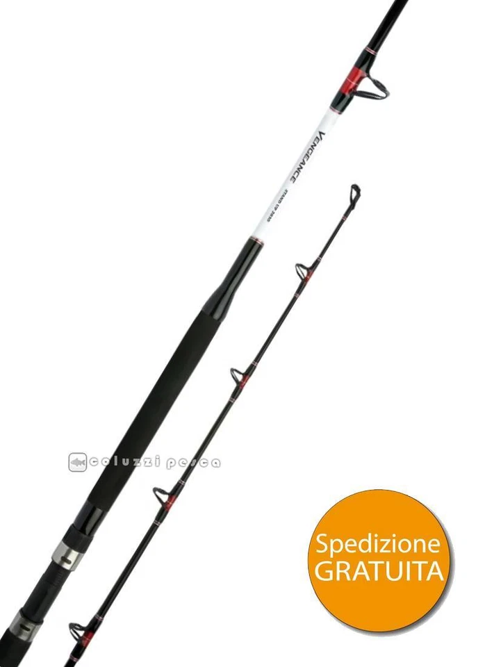CANNA SHIMANO VENGEANCE STANDUP 1,65 M PESCA TRAINA CARBONIO GEOFIBRE MONOPEZZO