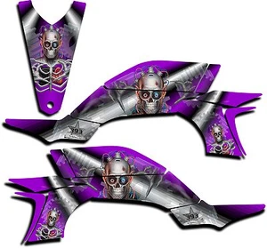 YAMAHA YFZ450 GRAPHICS DECAL KIT TURBO CHARGED YFZ 450 2003-2013 PURPLE - Picture 1 of 1