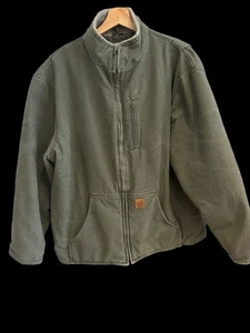 Carhartt Sherpa Lined Oliv Green Berwick  Jacket Men’s Size Regular XL 100112301 - Picture 1 of 10