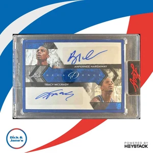 2024 Leaf Decadence Anfernee Hardaway Tracy McGrady Dual Auto Blu 1/4 ORL Magic - Foto 1 di 10