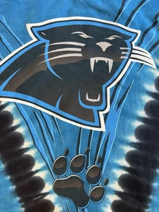 Carolina Panthers Majestic NFL Football T Shirt (Men’s Size Large) Tie Dye - Picture 1 of 7