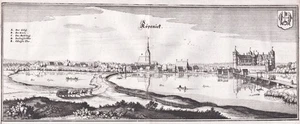 Berlin - Köpenick Gesamtansicht Ansicht Merian engraving Kupferstich 1650 - Picture 1 of 1