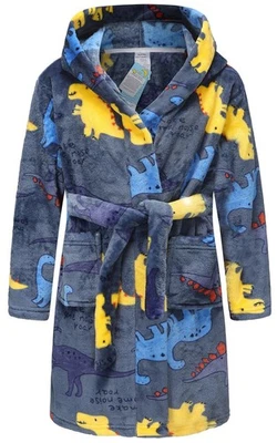 Халат мягкий флисовый халат для мальчиков девочек KidsDinosaur 11-12 лет - Изображение 1 из 4