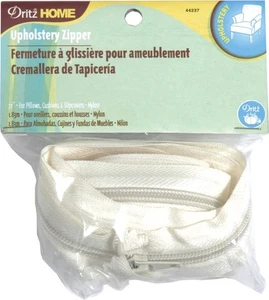 Dritz Home 44237 Cerniera per tappezzeria in nylon, 72 pollici, crema - Foto 1 di 2