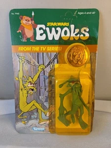 Kenner Star Wars Ewoks Dulok Scout Action Figure W Card Back RARE 1985 READ - Picture 1 of 16