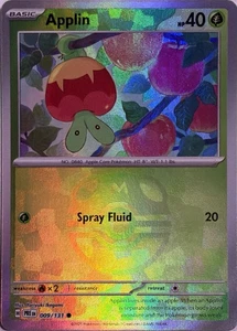Pokemon TCG Applin (Master Ball Pattern) 009/131 Prismatic Evolutions - Picture 1 of 2
