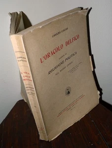 Lanzani, THE DELPHIC ORACLE. ESSAY ON POLITICAL RELIGION IN THE ANCIENT WORLD, 1940 - Picture 1 of 8