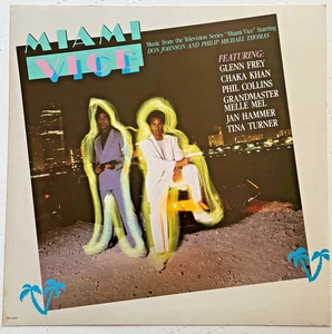 Miami Vice ~ Álbum Art 12" PÓSTER PROMOCIONAL PLANO (+ Disponible Enmarcado) - Imagen 1 de 2