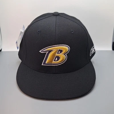 Шерстяная бейсболка Baltimore Ravens Reebok черная размер 7 3/8 на резинке с вышитым логотипом NFL  - Изображение 1 из 4