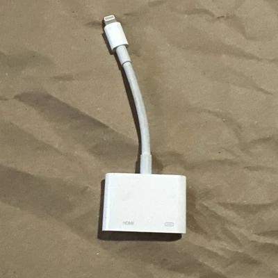 ORIGINALE Apple Lightning AV Cavo a HDMI Adattatore Porta per iPhone 14 13 12 11 XR. - Immagine 1 di 3