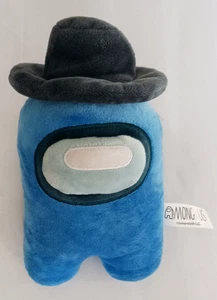 Among Us 8,5 Zoll blaues Plüschtier mit grauem Hut von Innersloth - Bild 1 von 6
