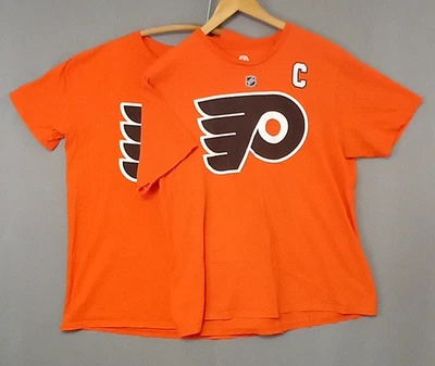 Par de camisetas grandes de la NHL Phila Flyers para hombre marca Fanáticos #79 Hart, #28Giroux Foto 1 de 4