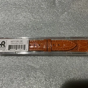 NUOVO 18R Hadley Roma PELLE CODRILLO GRANA Cinturino Orologio MS717 ARANCIONE OMAGGIO SH - Foto 1 di 6