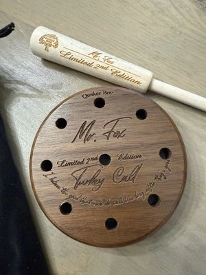 Quaker Boy Mr Fox Slate Turkey Call Limited 2nd Edition  Mossy Oak Mr Fox Haas - Image 1 of 4