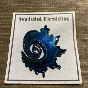 Original Brooch By David Wright Custom Made From ChromePlate NWT  - Picture 1 of 3