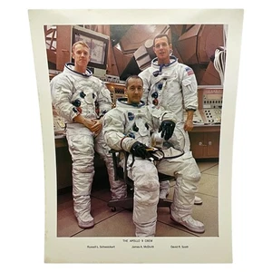 Foto de colección de astronautas de la tripulación del Apolo 9 de la NASA Russell Schweickart 1969 - Imagen 1 de 5