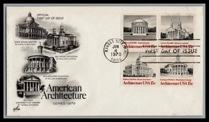 US FDC # 1779-1782 15c Architecture block ArtCraft S.Cancel 1979, 9c762 - Picture 1 of 1