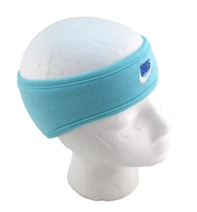 New NIKE Club Fleece Baby Blue Lined Youth Cold Weather Headband RETAIL $18 - Picture 1 of 6