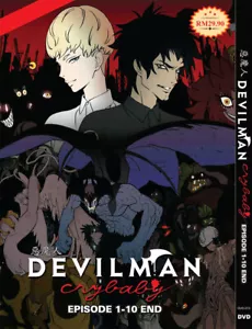 ANIME DVD DEVILMAN CRYBABY VOL.1-10 END (UNCUT) *ENGLISH DUBBED**REGION ALL* - Picture 1 of 6