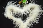 (Yc) Ostrich/Fluff/Rooster Feather Show Boa Trim Fringe 2 yards(1.8 meters)Long