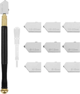 Pencil Style 2-20Mm Glass Cutting Tools Kit Professional Oil Feed Carbide Tip Gl - Picture 1 of 12