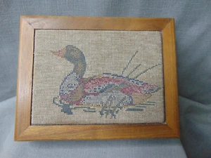 Kreuzgenähte Ente und Holz Spielkartenhalter - Bild 1 von 11