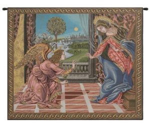 Ankündigung Botticelli italienischer Wandteppich Wandkunst Hängedekor (NEU) 25x29 Zoll - Bild 1 von 6