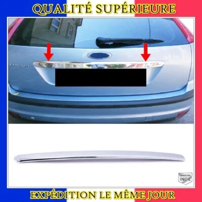 Chromé Garniture de Coffre Arrière INOXY pour FORD FOCUS II HB 2004 à 2008 - Imagen 1 de 4