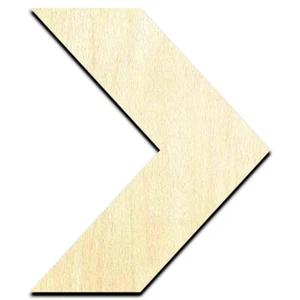 Arrow 2 Cut Out Unfinished Wood Shape Craft Supply - Picture 1 of 6