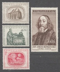 CZECHOSLOVAKIA 1957 **MNH SC#791/94 set, J. A. Komensky (Comenius). - Imagen 1 de 1