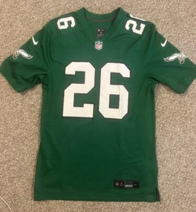 OFFIZIELLES Saquon Barkley Kelly GRÜNES Nike Spiel Trikot Größe SMALL - Bild 1 von 5