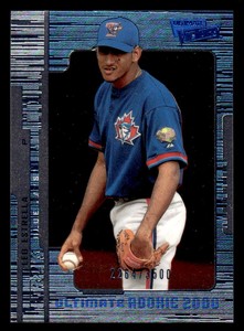 2000 UD Ultimate Victory #117 Leo Estrella Rookie SP #d /3500! Blue Jays