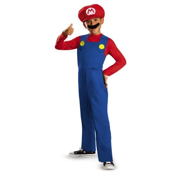 Nintendo Super Mario Brothers Mario Size XS 3t/4t Boys Costume Licensed Disguise